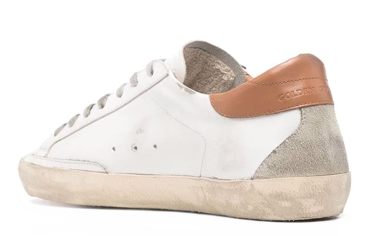 Кроссовки Golden Goose Super-Star Distressed White Brown - изображение 4