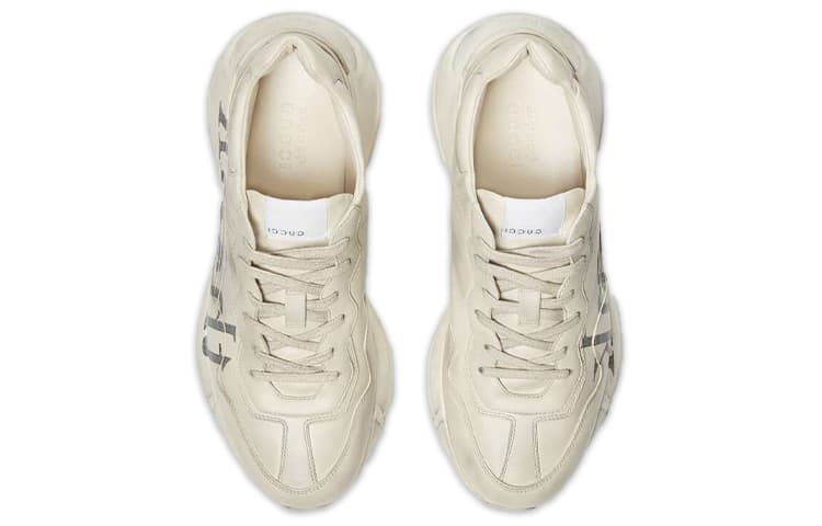 Кроссовки Gucci Rhyton "Think/Thank" Ivory - изображение 4