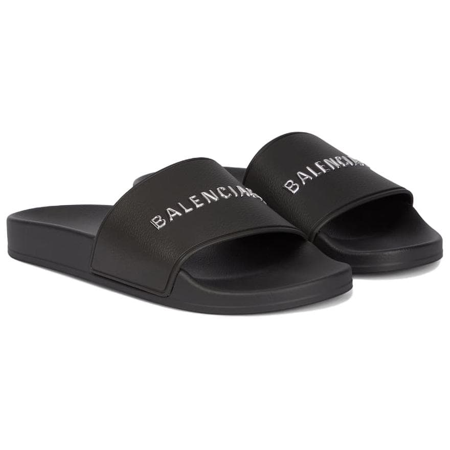Сандалии Balenciaga Pool Slide Тапочки Женские Черные - изображение 3