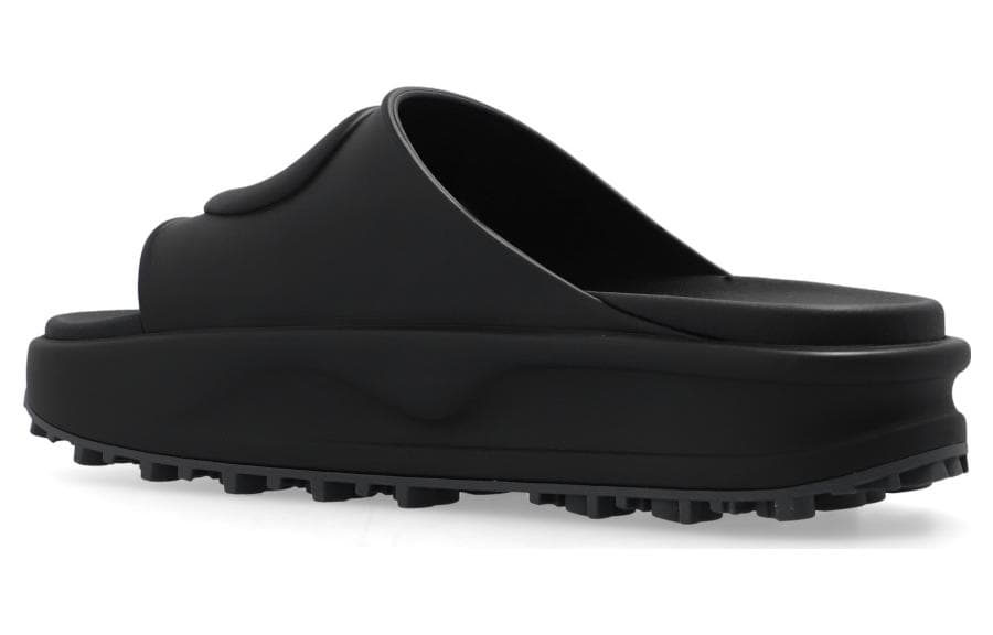 Сандалии Gucci Rubber Slide Sandals Black - изображение 4