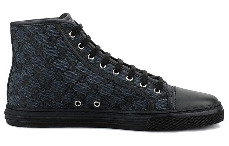 Кроссовки Gucci GG Canvas Grey Black - изображение 2