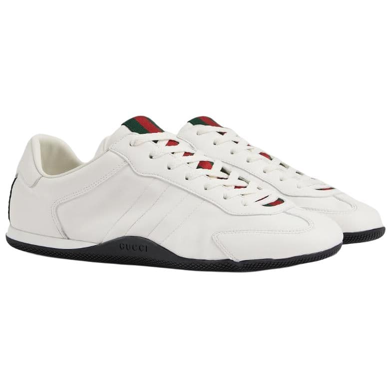 Кроссовки GUCCI Shift Lace-Up Low Sneakers White - изображение 4