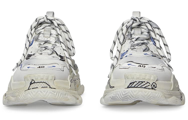 Кроссовки Balenciaga Triple S White - изображение 5