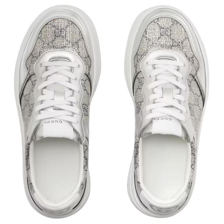 Кроссовки Gucci GG Supreme Silver - изображение 4