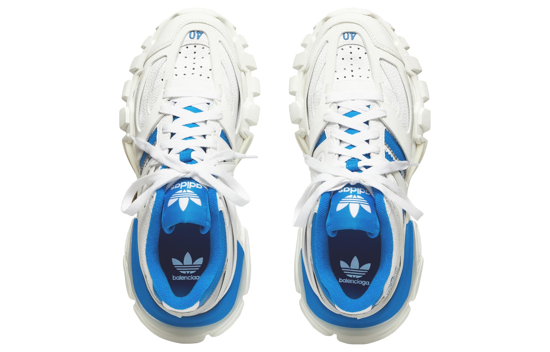 Кроссовки Balenciaga Track Low-Top Crepe Sneakers Men White Баленсиага Трек Низкие Кроссовки Мужские Белые - изображение 3