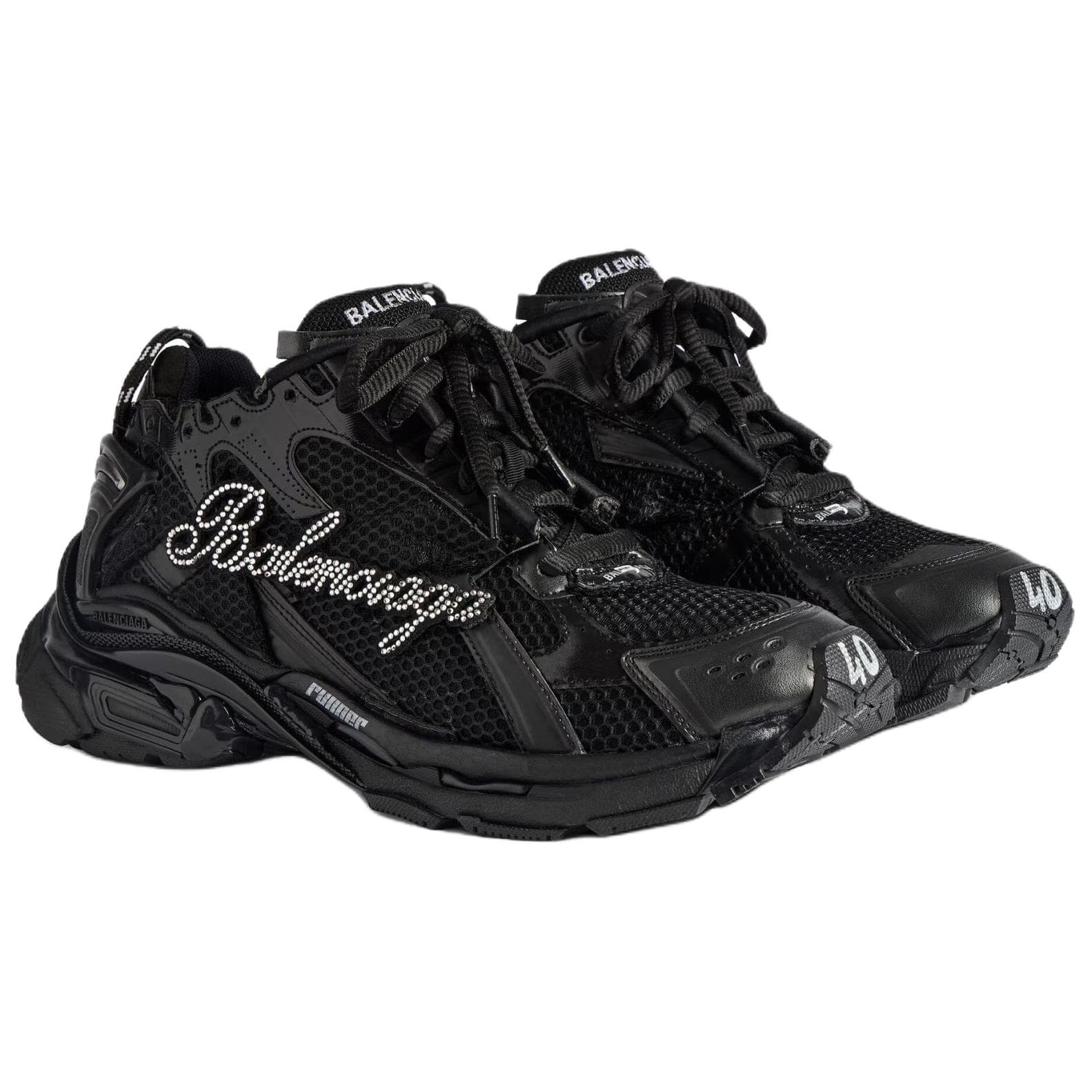 Кроссовки Balenciaga Runner Low Топ Массивные Кроссовки Мужские Черные - изображение 3