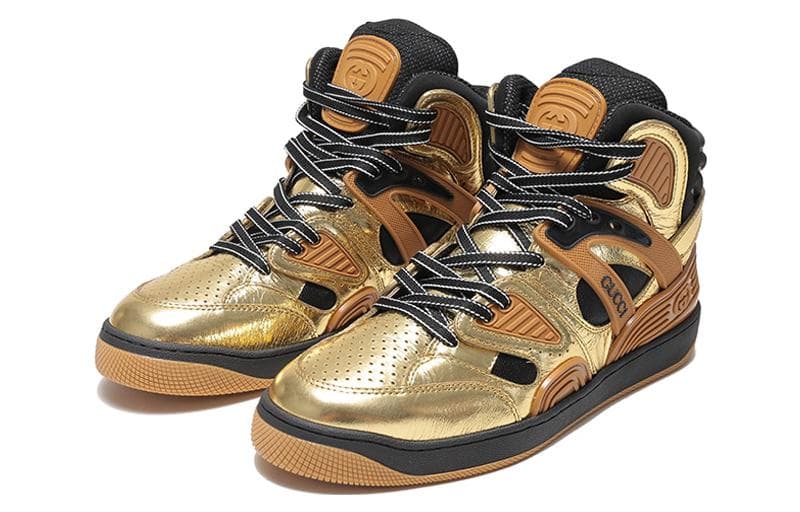 Кроссовки Gucci Basket High-Top Sneakers - изображение 3