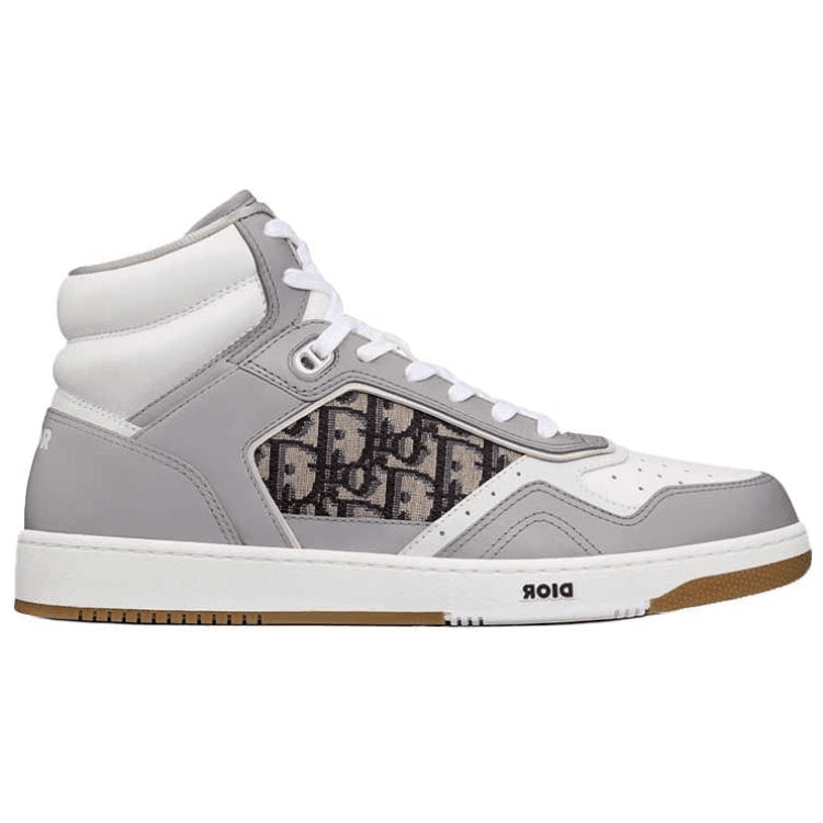 Кроссовки Dior B27 Oblique High-Top Grey - изображение 2