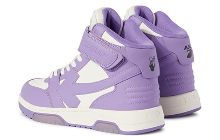 Кроссовки OFF-WHITE Out Of Office High-Top White Purple - изображение 4