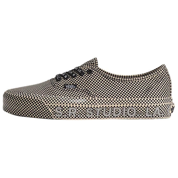 Кроссовки Vans X sr studio la.ca. Authentic 44 Low Топ Скейтборд Обувь Унисекс Бежево-черный - изображение 1