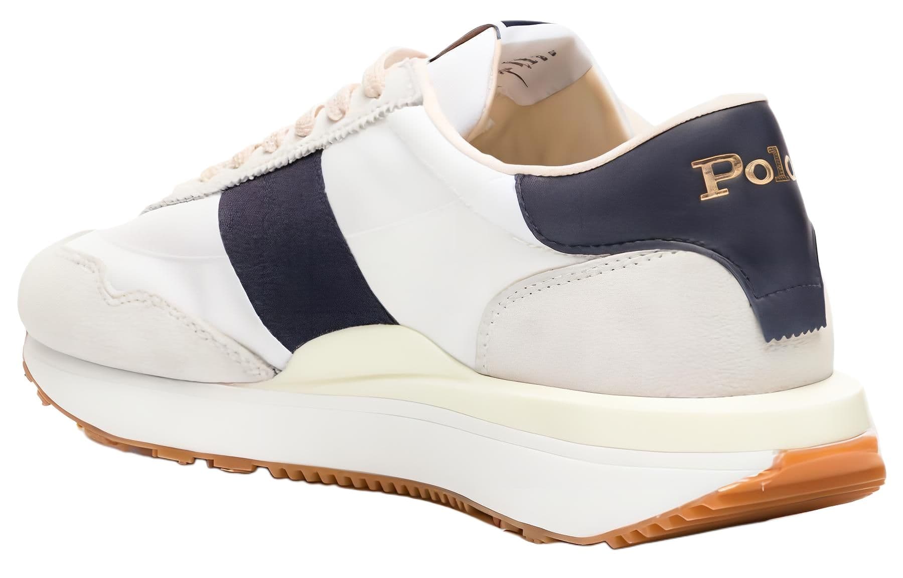 Кроссовки Polo Ralph Lauren Train 89 Кожа Низкий Верх Повседневная Обувь Мужская Белая - изображение 5