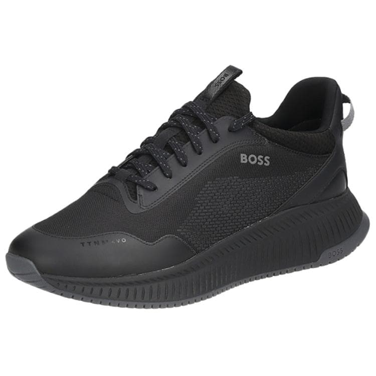 Кроссовки HUGO BOSS Ttnm Slon Melth Low Топ Повседневная обувь Мужская Черная - изображение 3