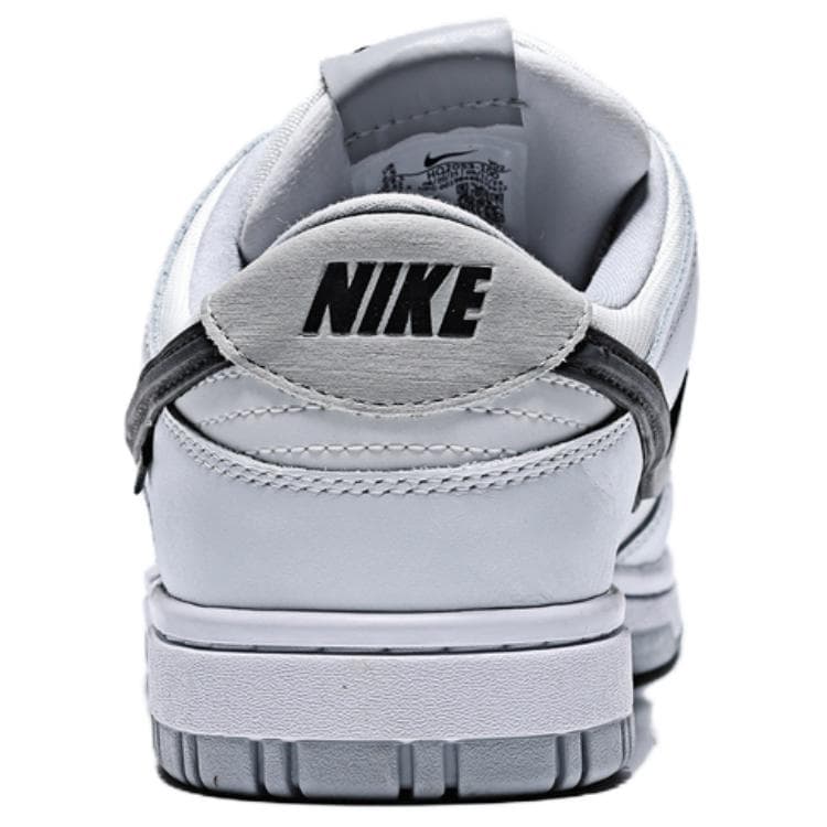 Кроссовки Nike Dunk кожа низкий топ скейтборд обувь мужская светло-серый белый - изображение 4