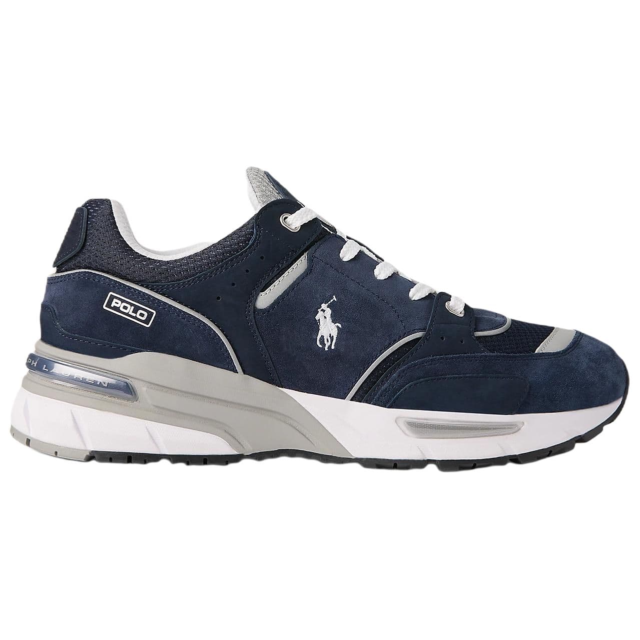 Кроссовки Polo Ralph Lauren Trackster 200 Artificial Suede Низкий Топ Повседневная Обувь Мужская Синяя - изображение 2