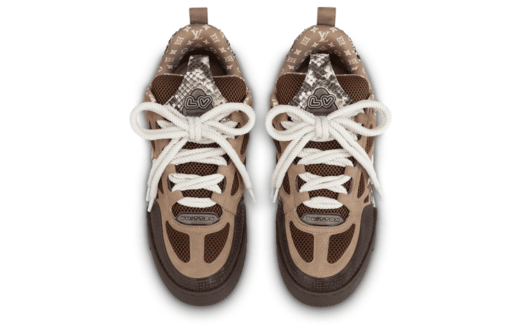 Кроссовки Louis Vuitton Skate Low Brown - изображение 4