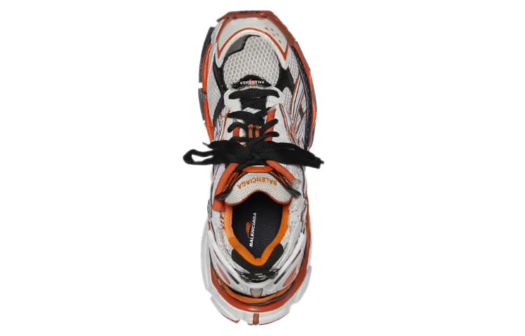 Кроссовки Balenciaga Runner Low Top Sneakers White Orange - изображение 4