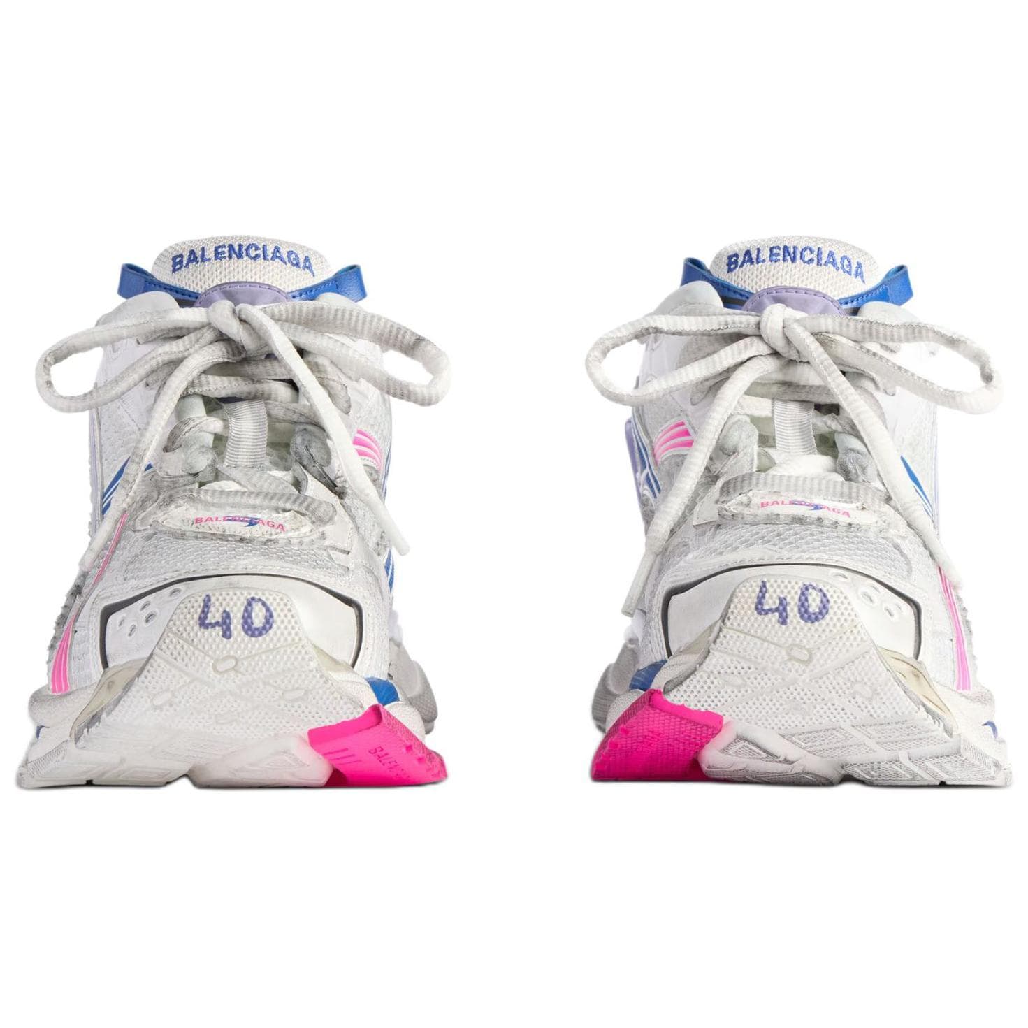 Кроссовки Balenciaga Runner Low Casual Shoes Женские Светло-фиолетовые - изображение 4