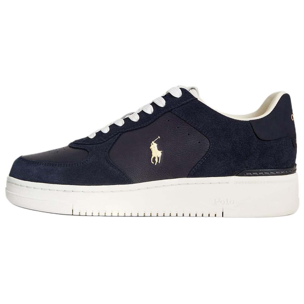 Кроссовки Polo Ralph Lauren Masters Корт Кожа Замша Низкие Кеды Скейтборд Обувь Мужская Синяя - изображение 1
