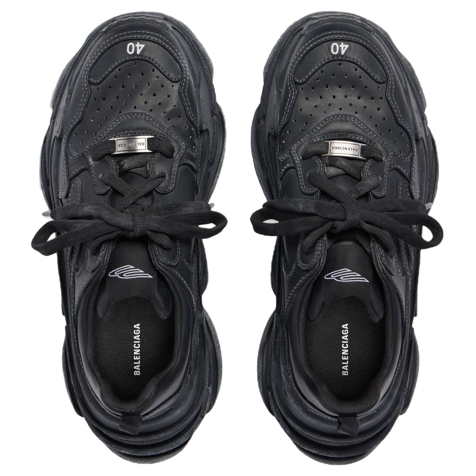 Кроссовки Balenciaga Triple S Спортивные Низкие Кроссовки Мужские Черные - изображение 5