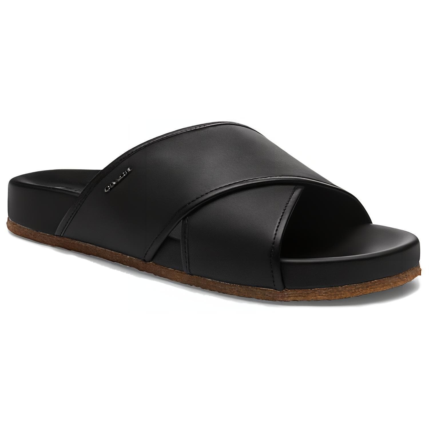 Сандалии Coach Cross Strap Slide Black - изображение 3