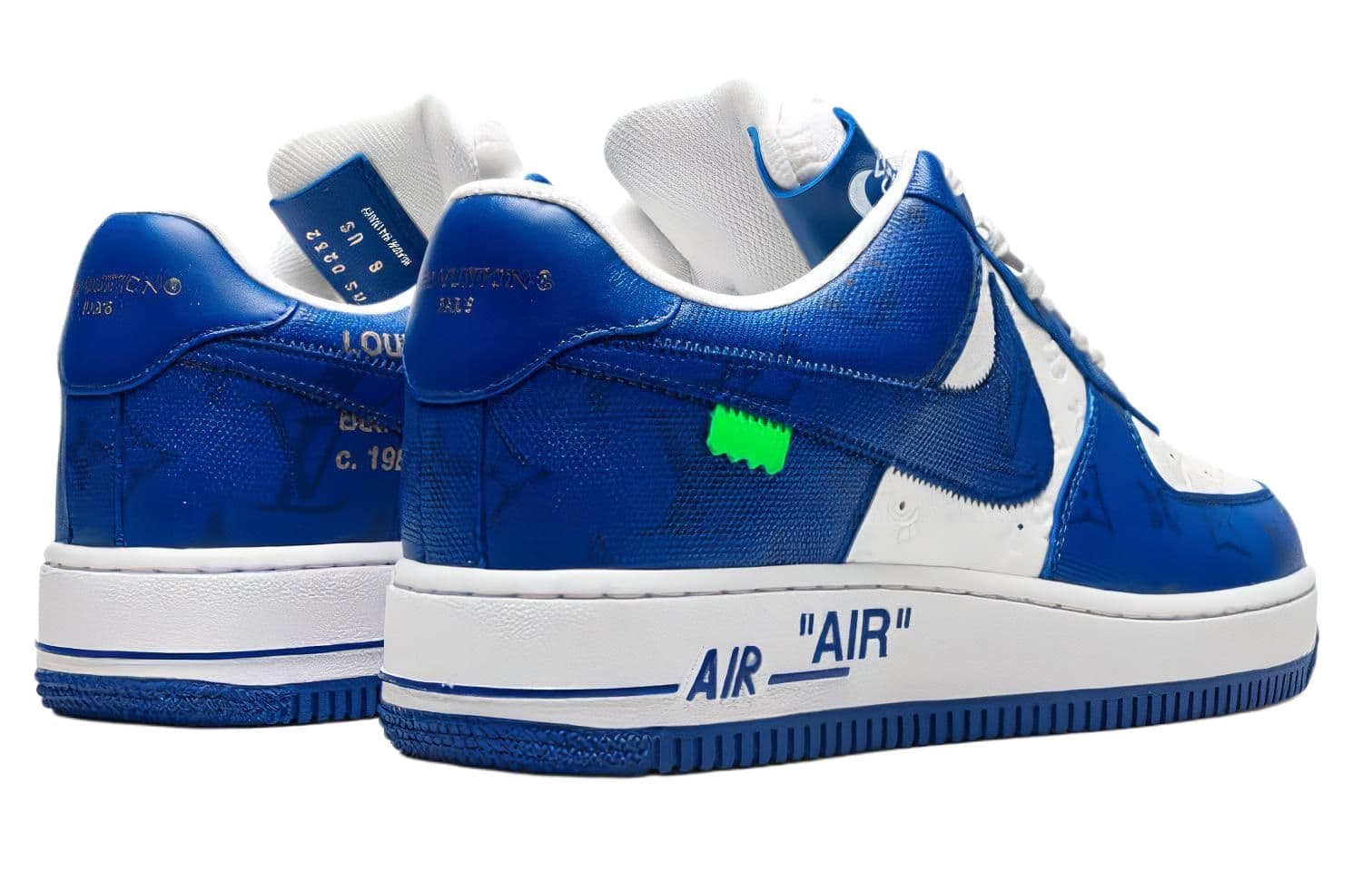 Кроссовки Nike x Louis Vuitton Air Force 1 Low Blue White - изображение 4