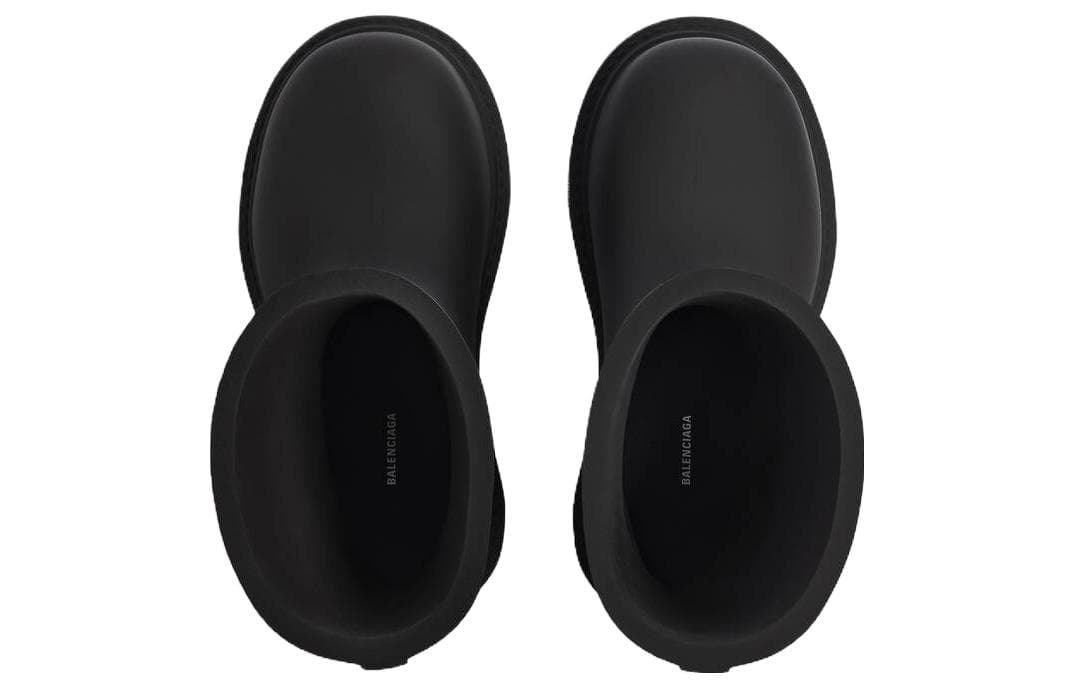 Ботинки Balenciaga Round Toe Slip-On Boots Black - изображение 3