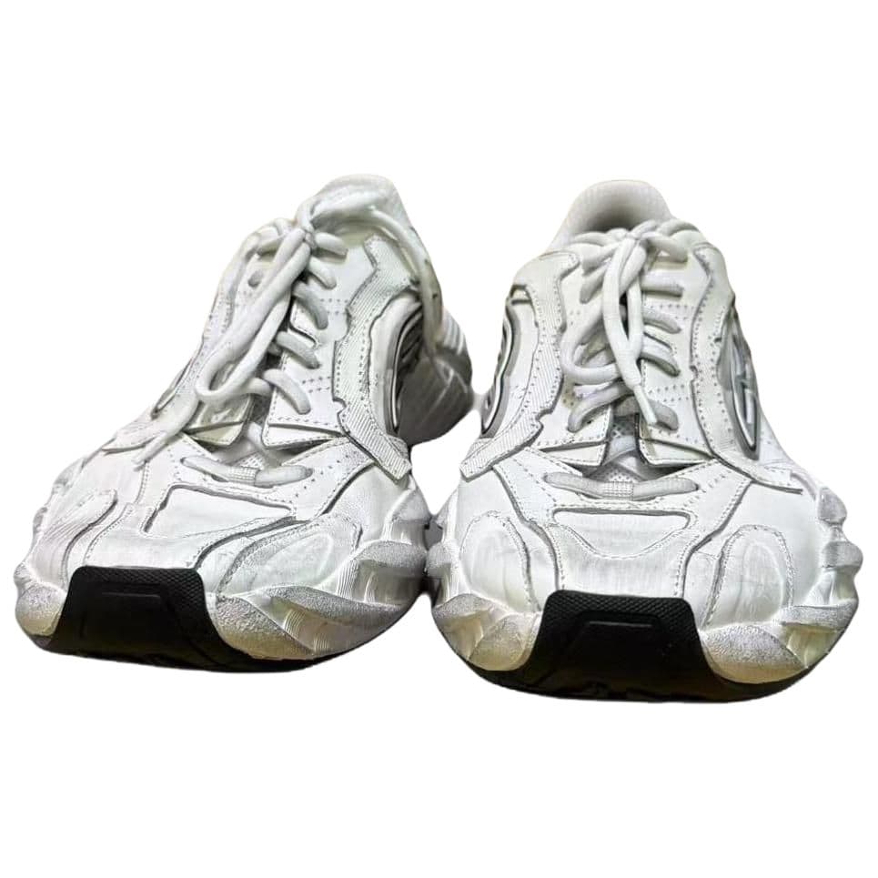 Кроссовки Balenciaga Monday Кожа Низкие массивные кроссовки Мужские Белые - изображение 4