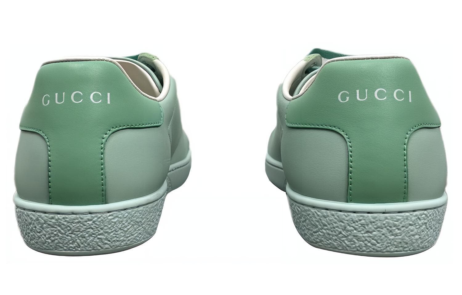 Кроссовки GUCCI Ace Leather Sneakers Green - изображение 4