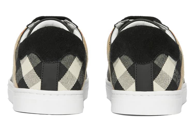 Кроссовки Burberry House Leather Sneakers Black Brown - изображение 5
