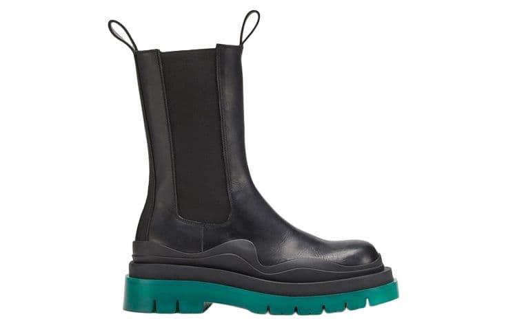 Ботинки челси Bottega Veneta Tire Chelsea Boots Black Green - изображение 2