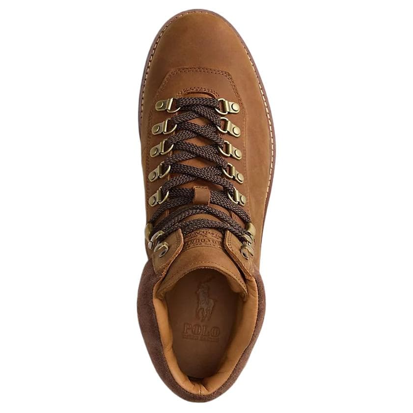 Ботинки уличные Polo Ralph Lauren Alpine Кожа Короткий Аутдор Мужской Коричневый - изображение 4