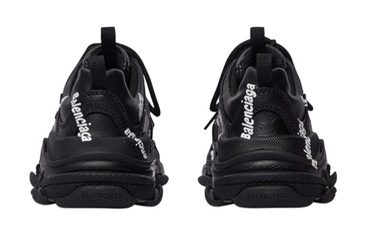 Кроссовки Balenciaga Triple S Low Топ Детские Лайфстайл Обувь Черный Детский - изображение 5