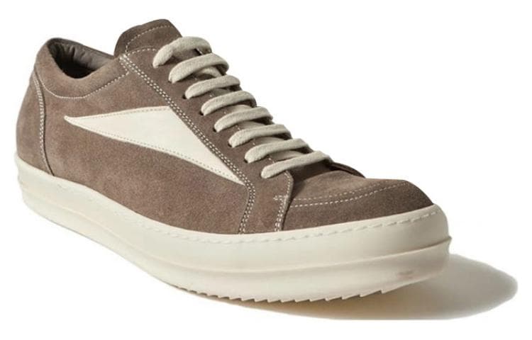 Кроссовки Rick Owens Low-Top Suede Sneakers Grey - изображение 3