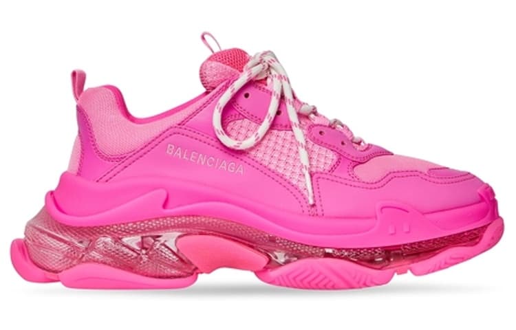 Кроссовки Balenciaga Triple S Fluorescent Pink - изображение 2