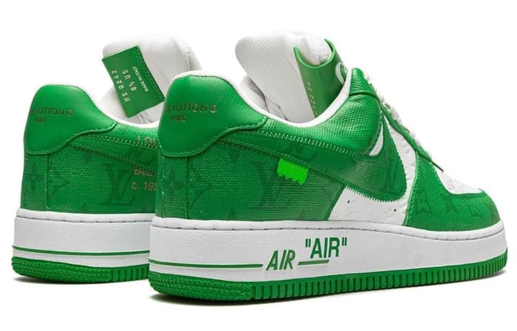 Кроссовки Nike x Louis Vuitton Air Force 1 Low Green - изображение 4