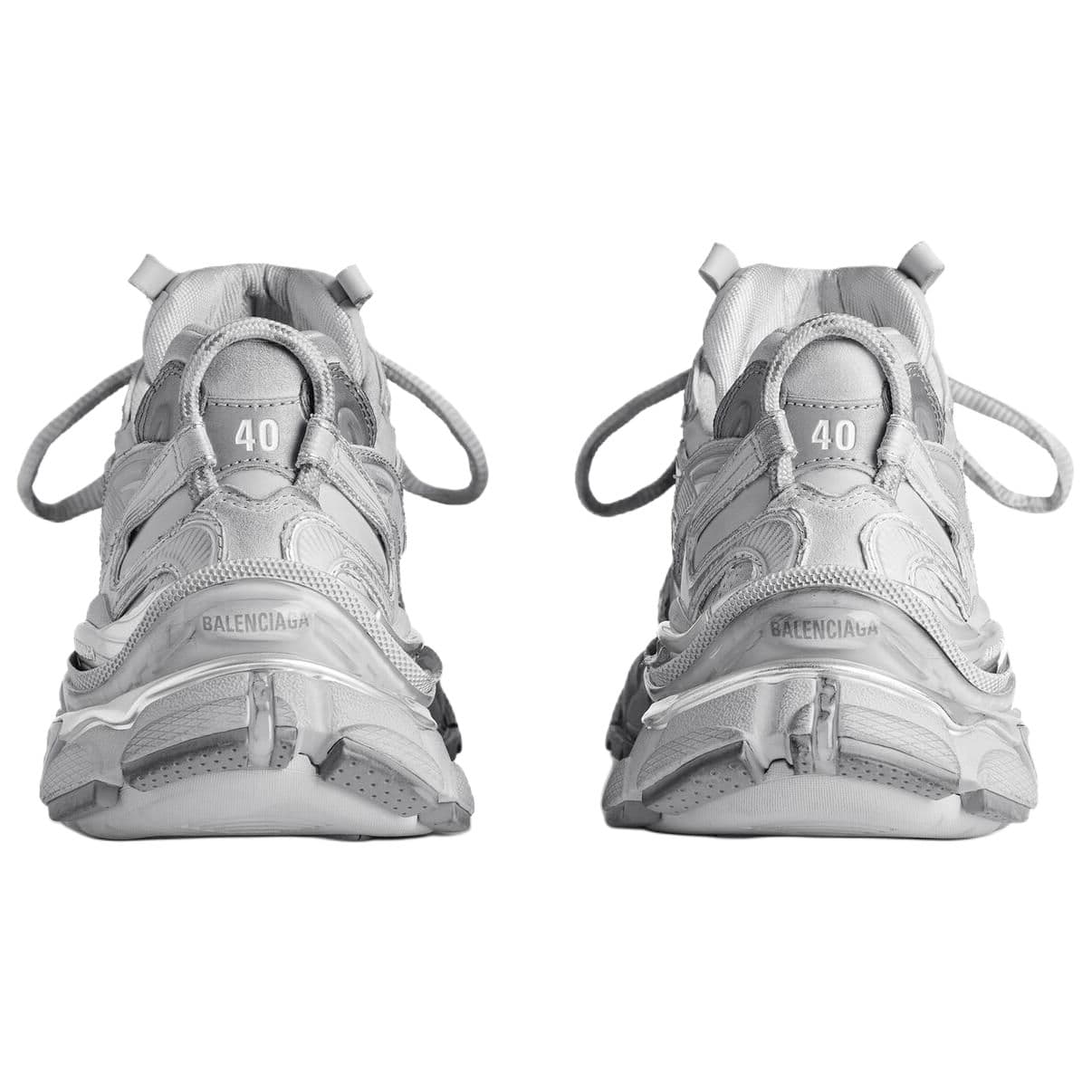 Кроссовки Balenciaga Runner2,0 Low Топ Толстая подошва Кроссовки Женские Серый Серебряный - изображение 6