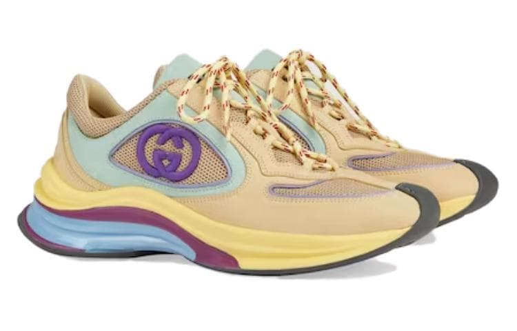 Кроссовки Gucci Run Yellow - изображение 3