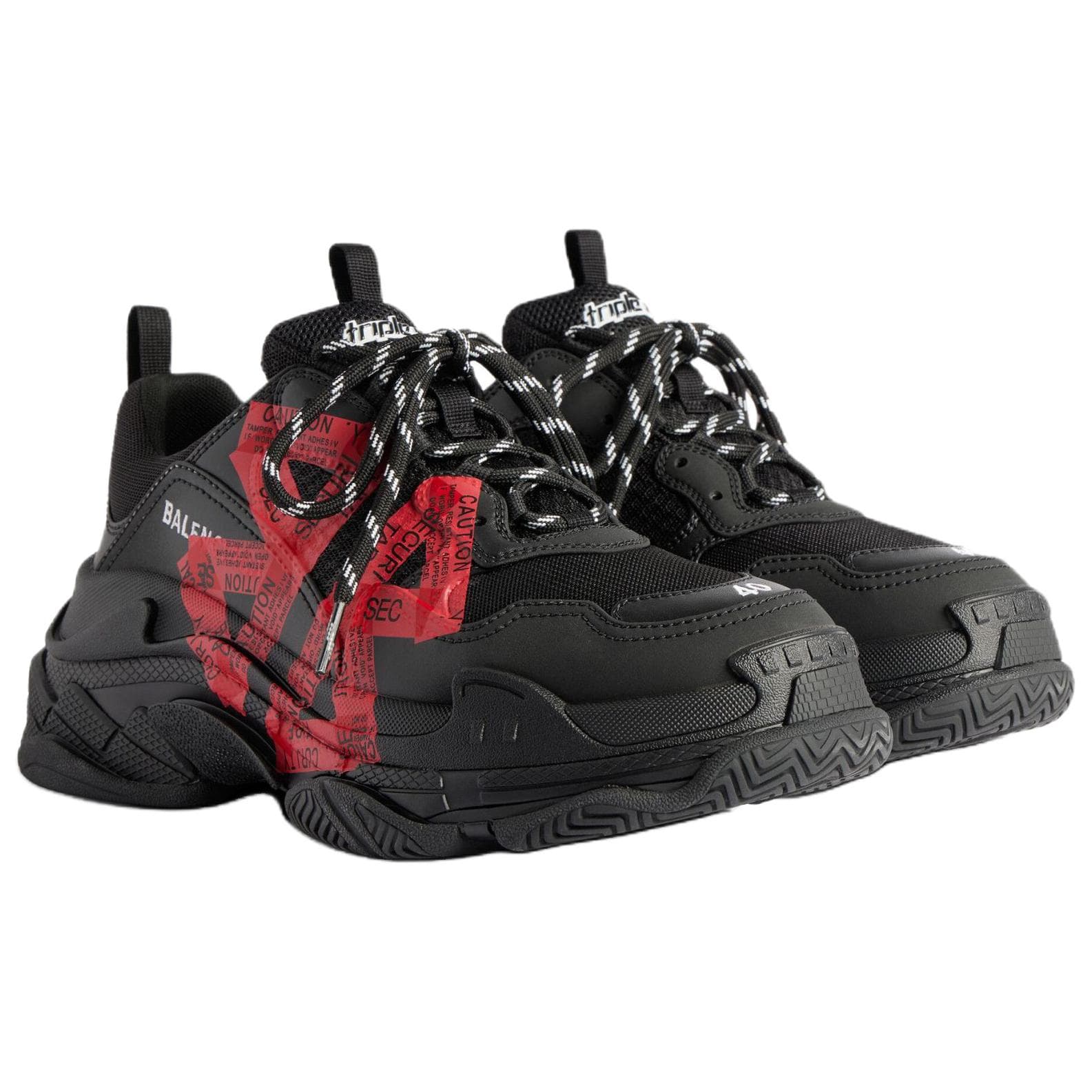 Кроссовки Balenciaga Triple S Black - изображение 3