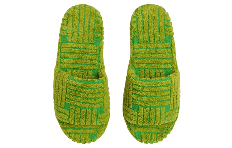 Сандалии Bottega Veneta Resort Sponge Slides Green - изображение 4