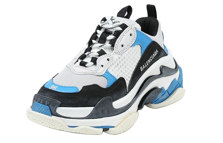 Кроссовки Balenciaga Triple S White Blue - изображение 3