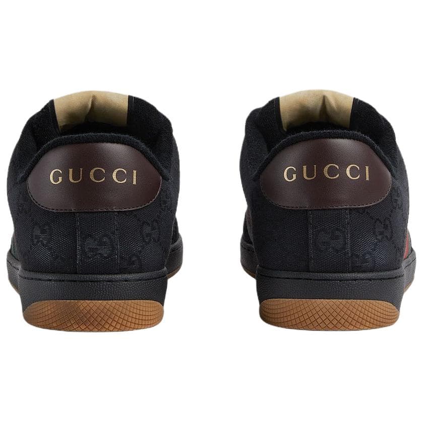 Кроссовки GUCCI Screener Lace-Up Low Top Sneakers Black - изображение 5