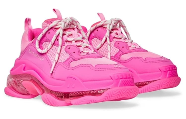 Кроссовки Balenciaga Triple S Fluorescent Pink - изображение 3