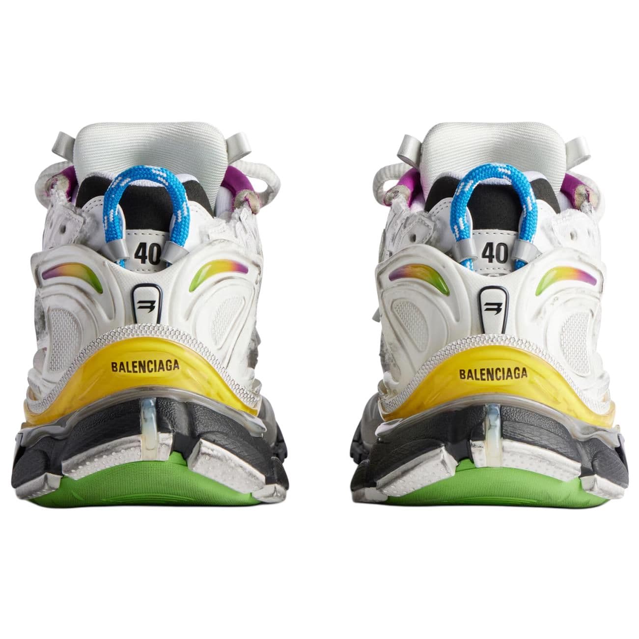 Кроссовки Balenciaga Runner Low Топ Толстая подошва Кроссовки Мужские Белые - изображение 6