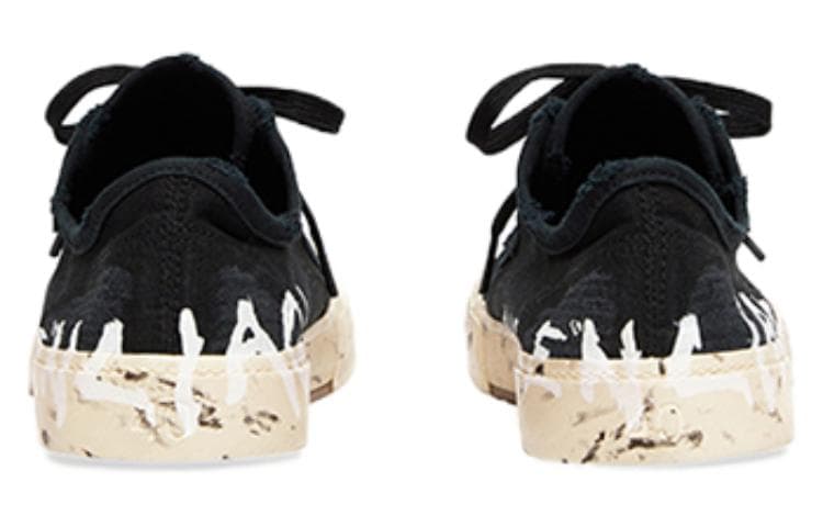 Кеды Balenciaga Graffiti Ткань Низкие Повседневные Мужские Черно-Белые Кроссовки - изображение 5