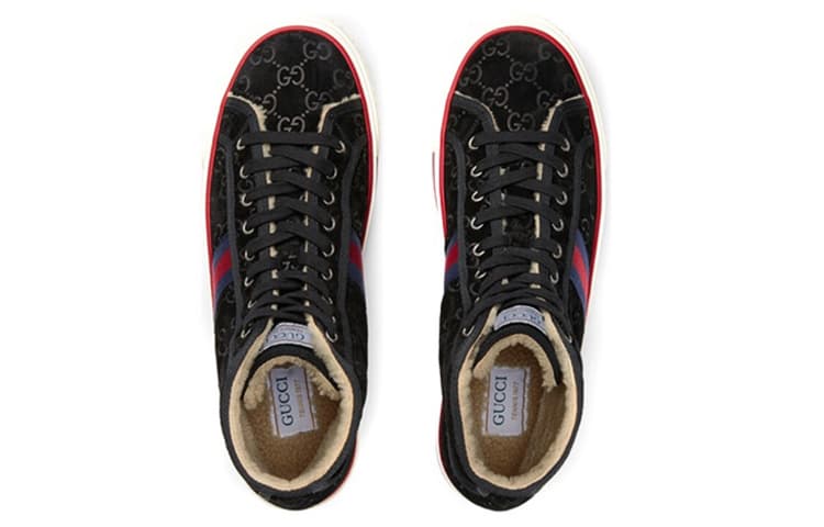 Кроссовки Gucci Tennis 1977 High Top Black - изображение 4