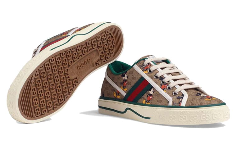 Кроссовки Gucci x Disney Tennis 1977 Brown - изображение 6
