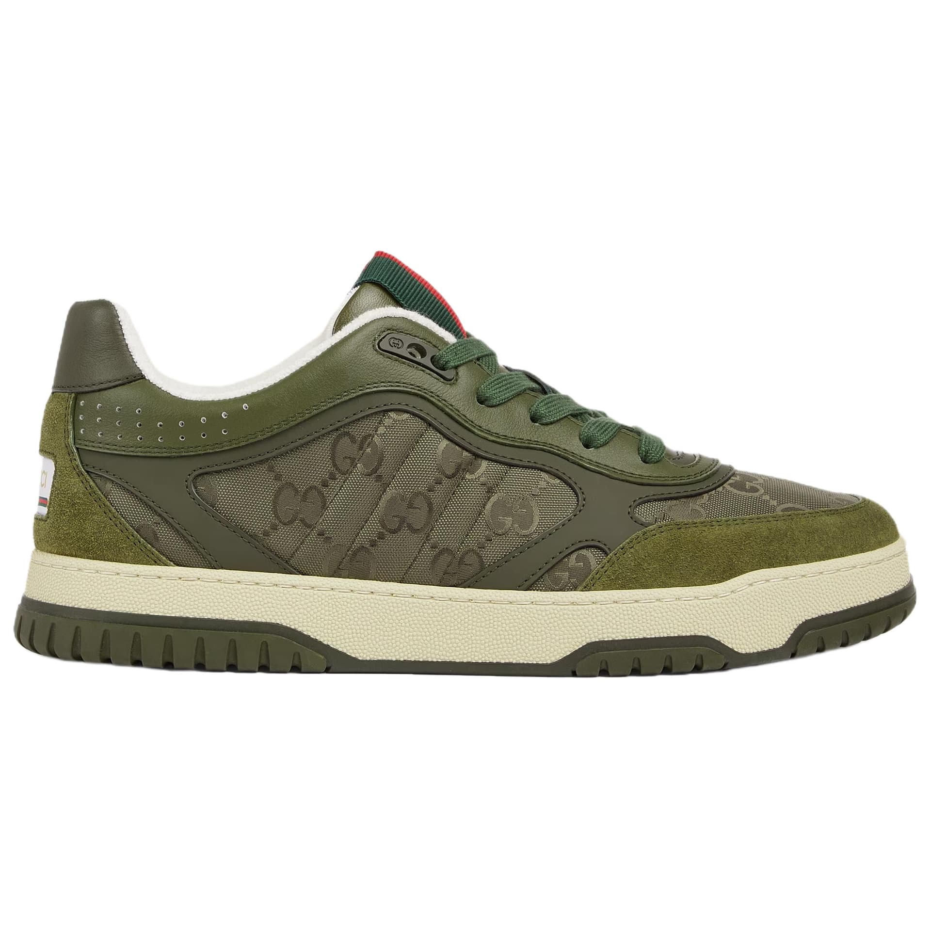 Кроссовки Gucci Re-Web Suede Low Top Sneakers Green - изображение 2