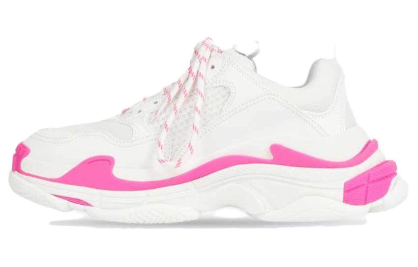 Кроссовки Balenciaga Triple S Low Топ Повседневная обувь Мужская Розовая Белая - изображение 1