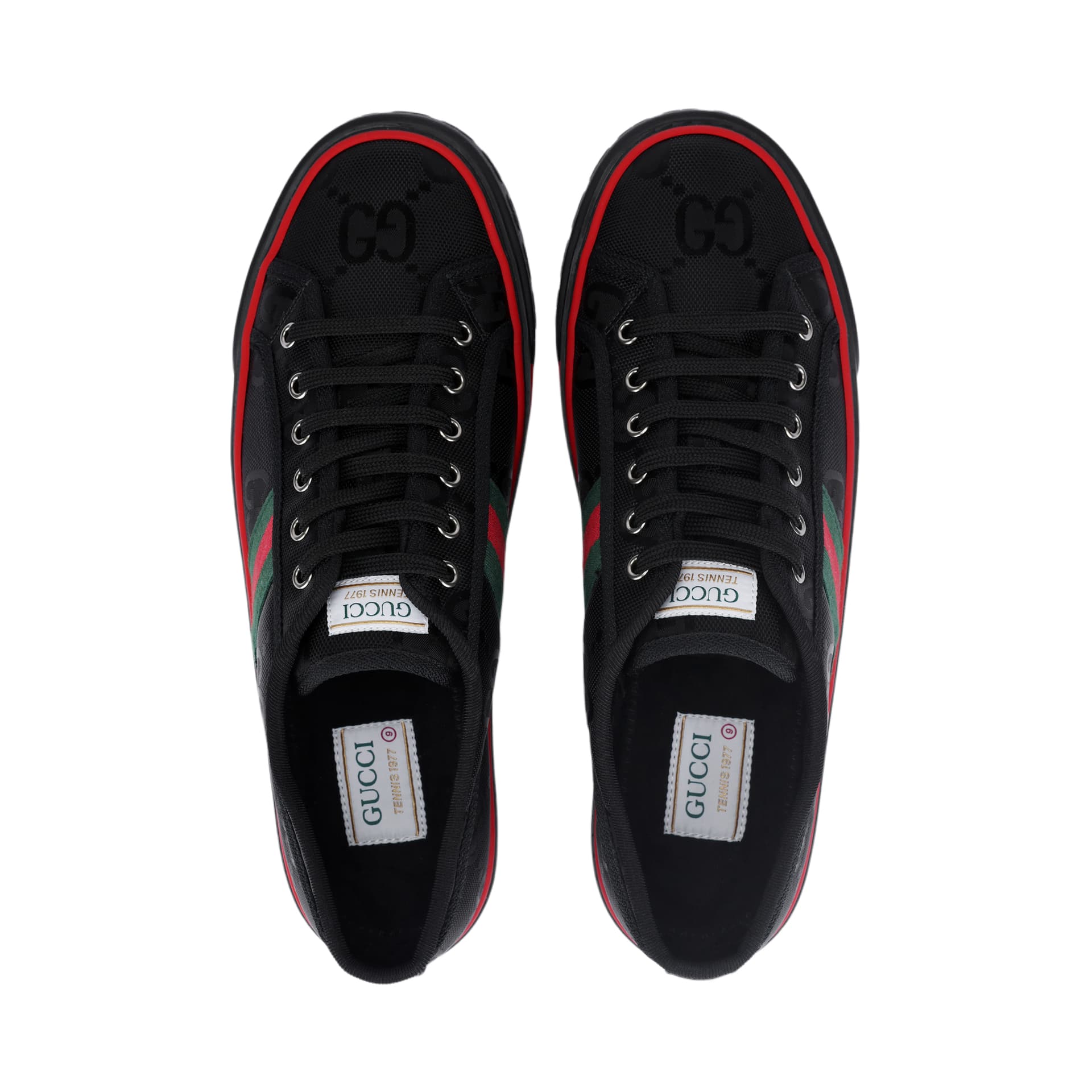 Кеды Gucci Tennis 1977 Off The Grid Black Red - изображение 3