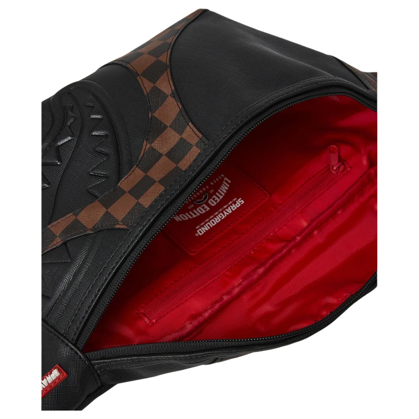 Поясная сумка SPRAYGROUND ПВХ (поливинилхлорид) Поясная сумка (бандана) Унисекс Коричневый Черный - изображение 3